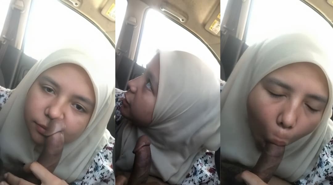 biinor hijab selingkuh di mobil pas pulang kerja